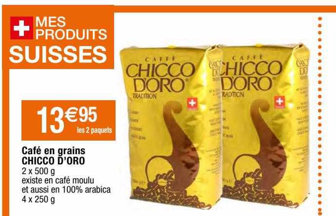 café en grains chicco d'oro