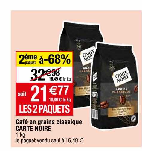 Café En Grains Classique Carte Noire