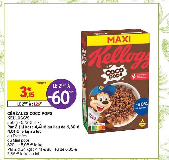 céréales coco pops kellogg's