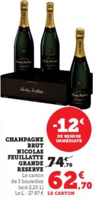 champagne brut nicolas feuillatte grande reserve