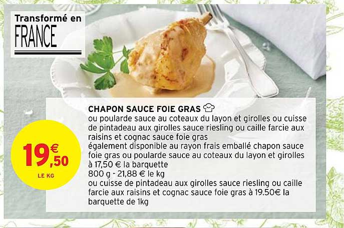 chapon sauce foie gras