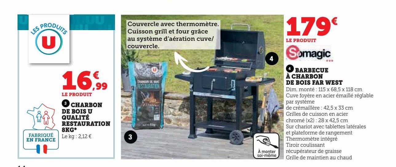 charbon de bois u qualité restauration ou far west