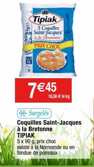 coquilles saint-jacques à la bretonne tipiak