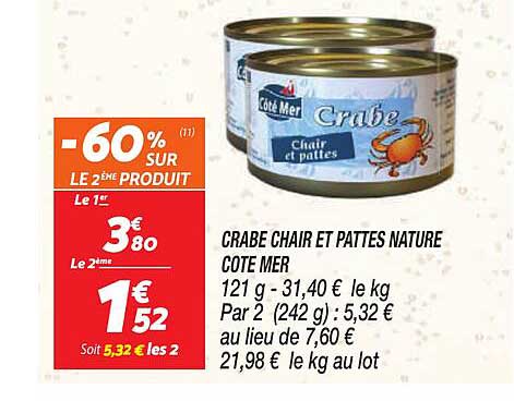 crabe chair et pattes nature côte mer