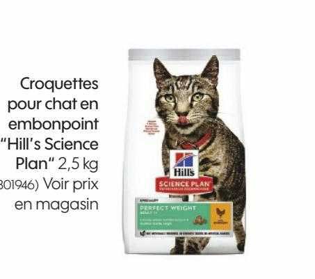 croquettes pour chat en embonpoint "hill's science plan"