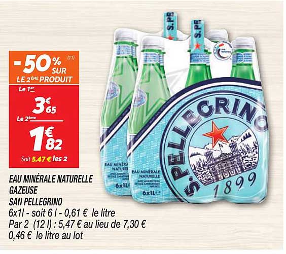 eau minérale naturelle gazeuse san pellegrino