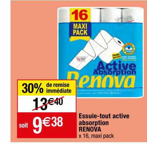 essuie-tout active absorption renova