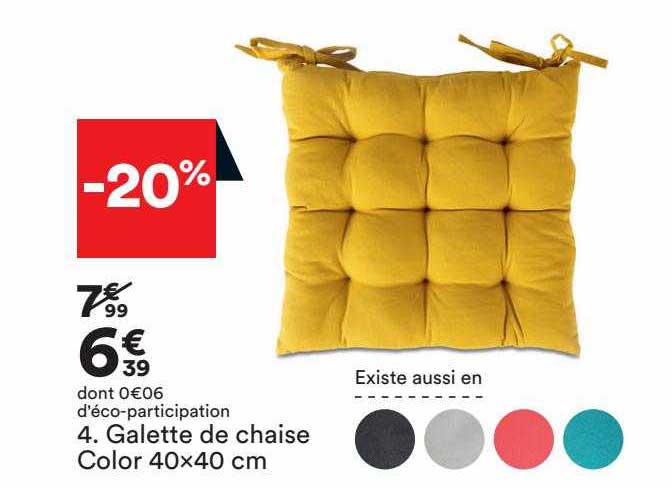 Galette De Chaise Clolor