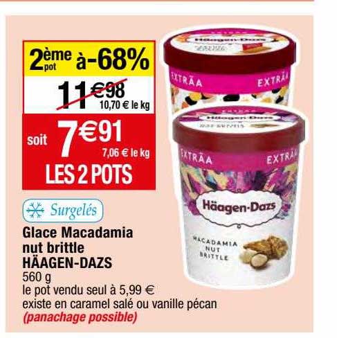 glace macadamia nut brittle häagen-dazs