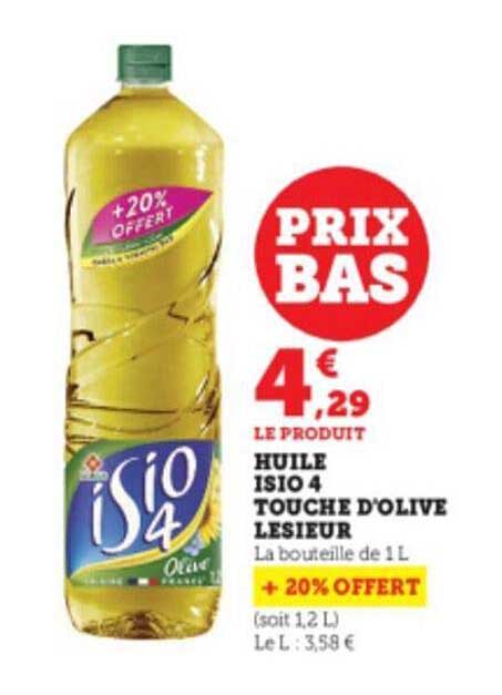 huile isio 4 touche d'olive lesieur