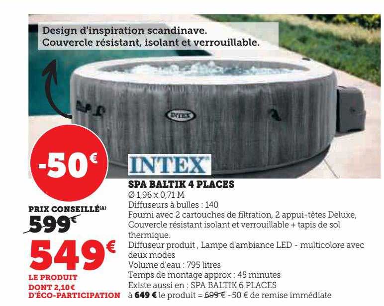 intex spa baltik 4 places