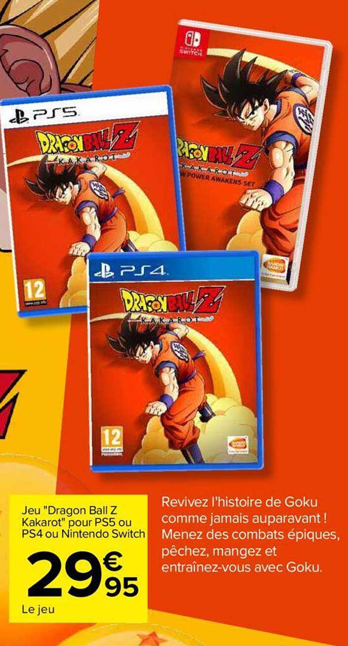 Jeu "dragon Ball Z Kakarot Pour Ps5 Ou Ps4 Ou Nintendo Switch