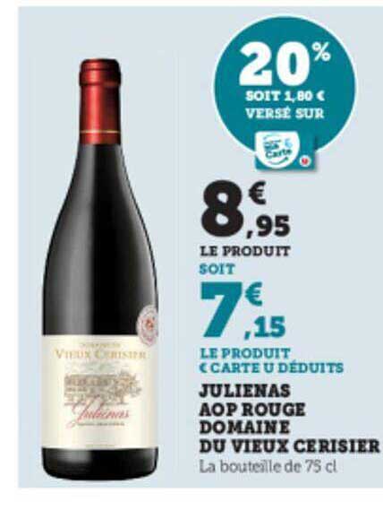 Julienas Aop Rouge Domaine Du Vieux Cérisier