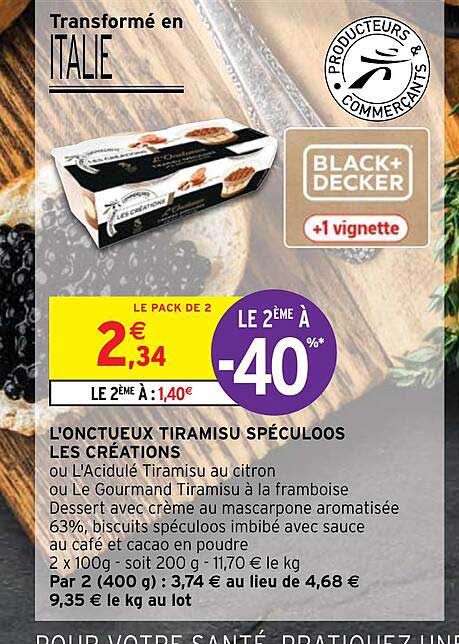 L'onctueux Tiramisu Spéculoos Les Créations