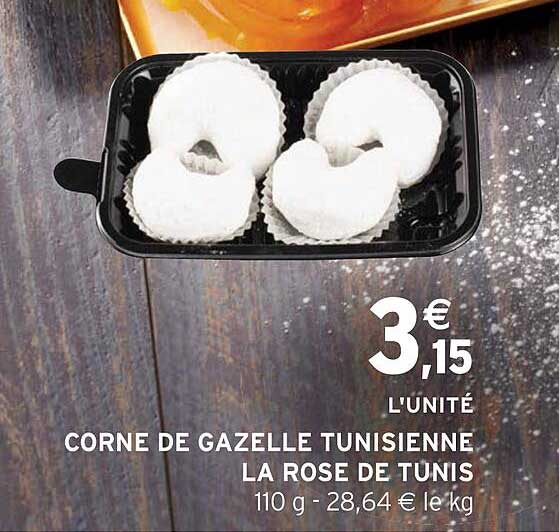 corne de gazelle tunisienne la rose de tunis