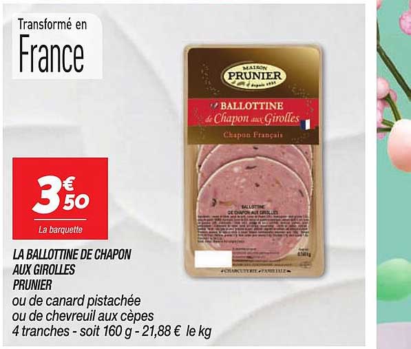 la ballottine de chapon aux girolles prunier