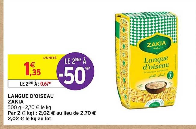 langue d'oiseau zakia