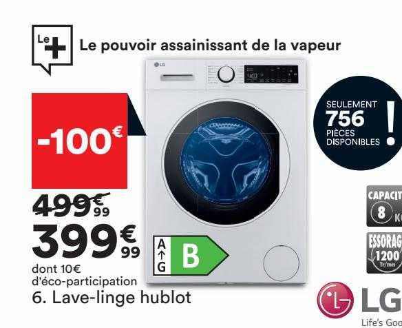lg lave-linge hublot
