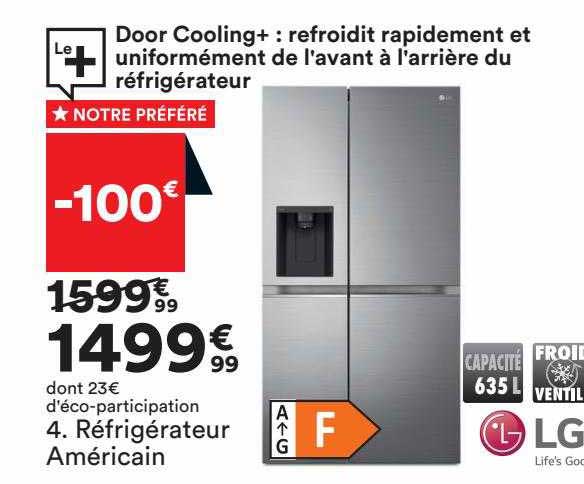 lg réfrigérateur américan