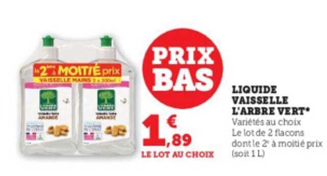 liquide vaisselle l'arbre vert