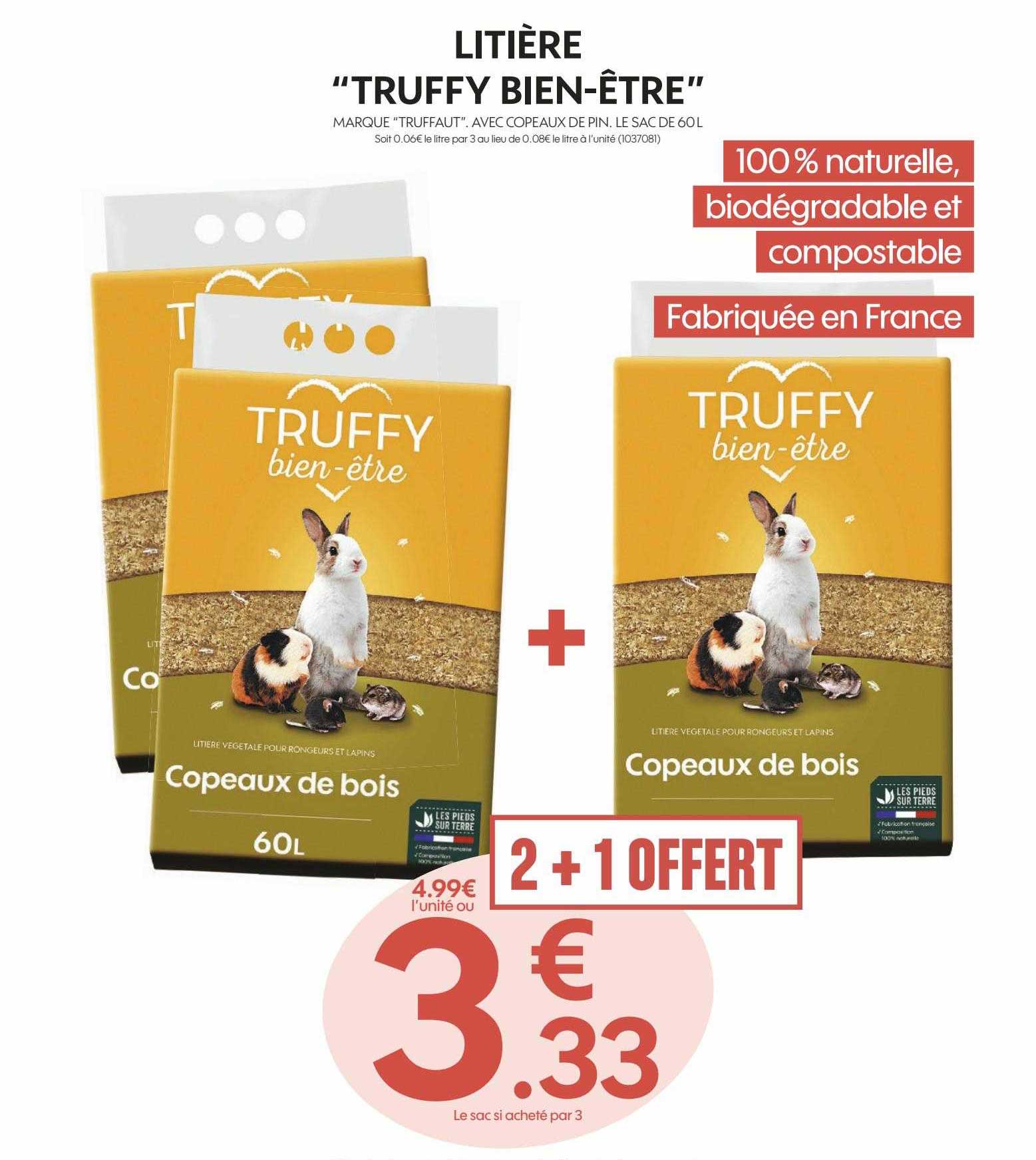 litière "truffy bien-être"