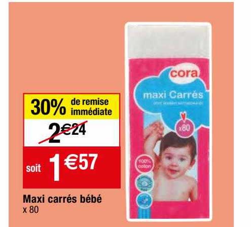Maxi Carrés Bébé X 80