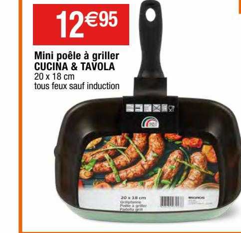 mini poêle à griller cucina & tavola