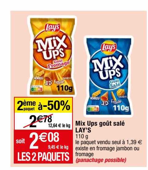 mix ups goût salé lay's