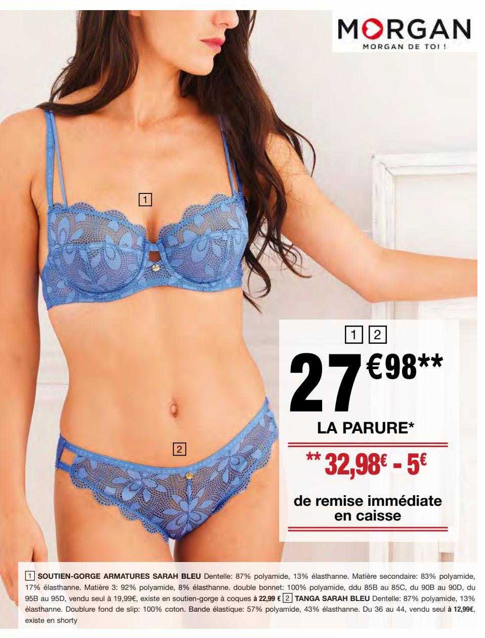 morgan soutien-gorge armatures sarah bleu