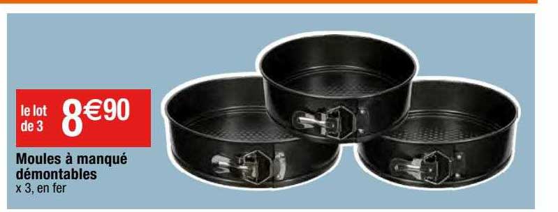 moules à manqué démontables