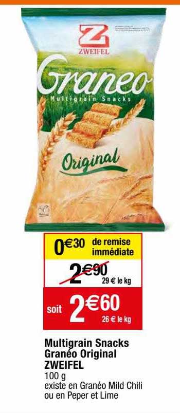 multigrain snacks granéo original zweifel