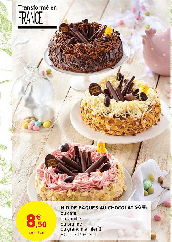 nid de pâques au chocolat