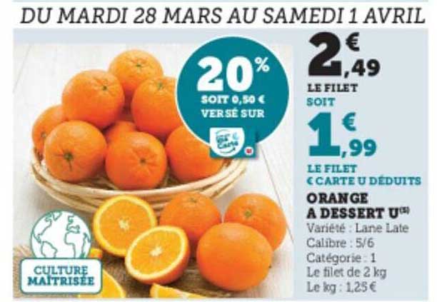 Orange à Dessert U