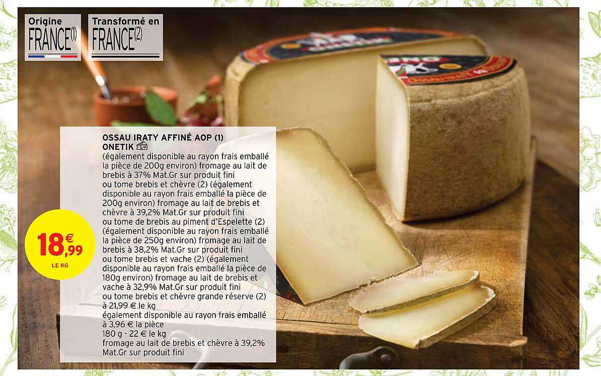 Ossau Iraty Affiné Aop Onetik