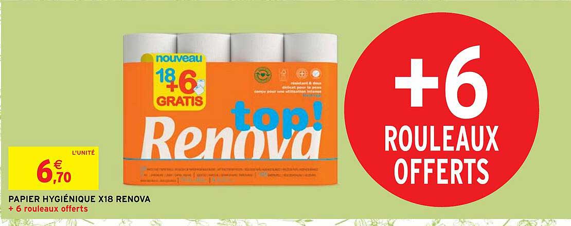 papier hygiénique x18 renova