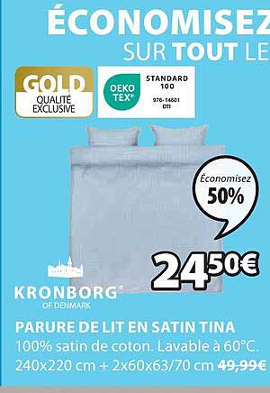 parure de lit en satin tina kronborg