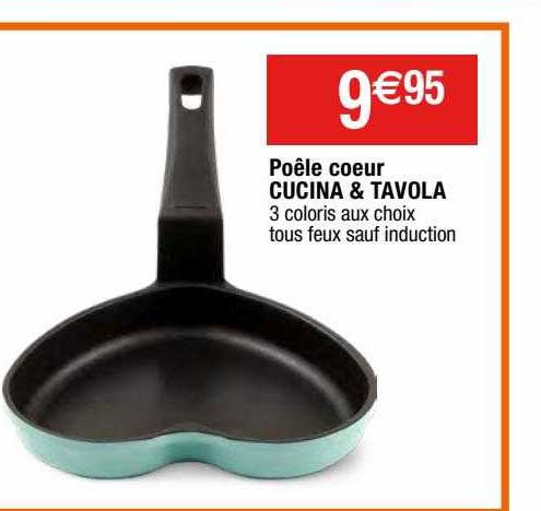 poêl coeur cucina & tavola