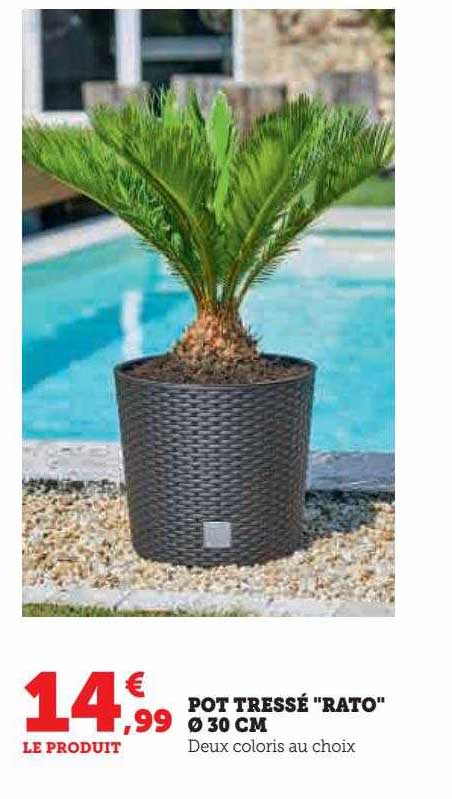 pot tressé rato ø 30 cm