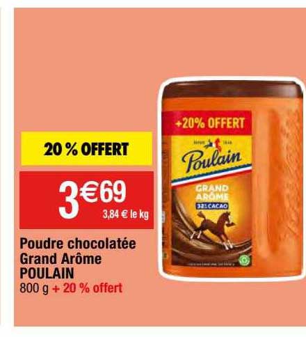 Poudre Chocolatée Grand Arôme Poulain