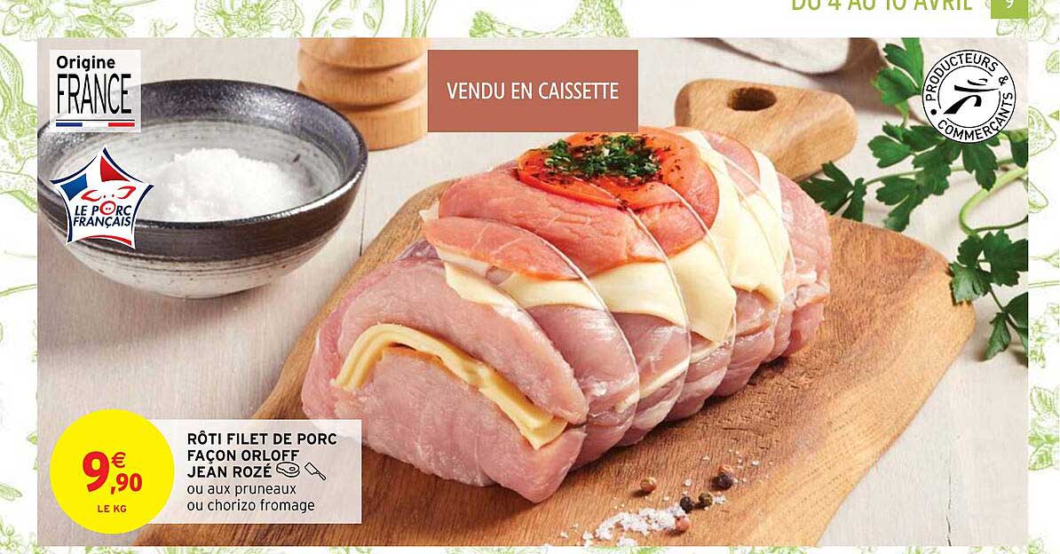 rôti filet de porc façon orloff jean rozé