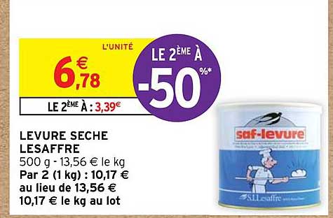 Saf-levure Seche Lesaffre