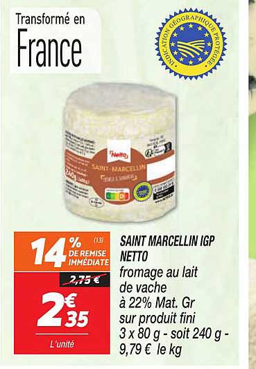 saint marcellin igp netto