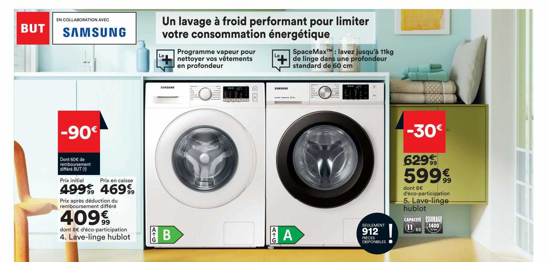 samsung lave-linge hublot