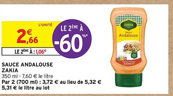 sauce andalouse zakia