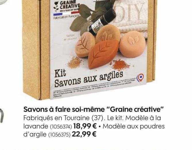 savons à faire soi-même "graine créative"