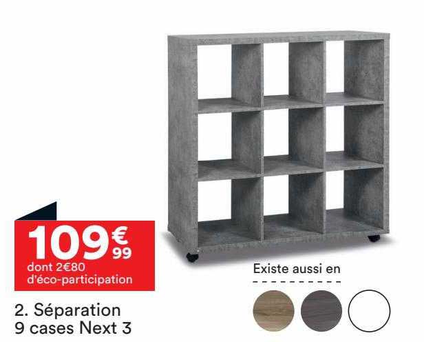 Séparation 9 Cases Next 3