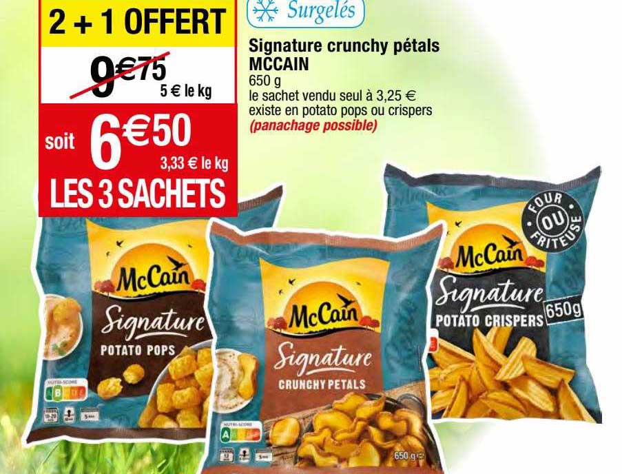 signature crunchy pétals mccain surgelés