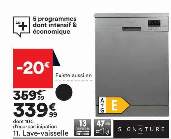 signature lave-vaisselle