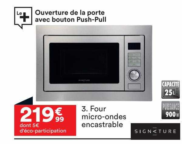 signature micro-ondes encastrable