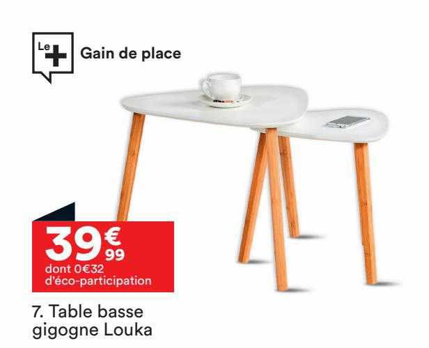 table basse gigogne louka
